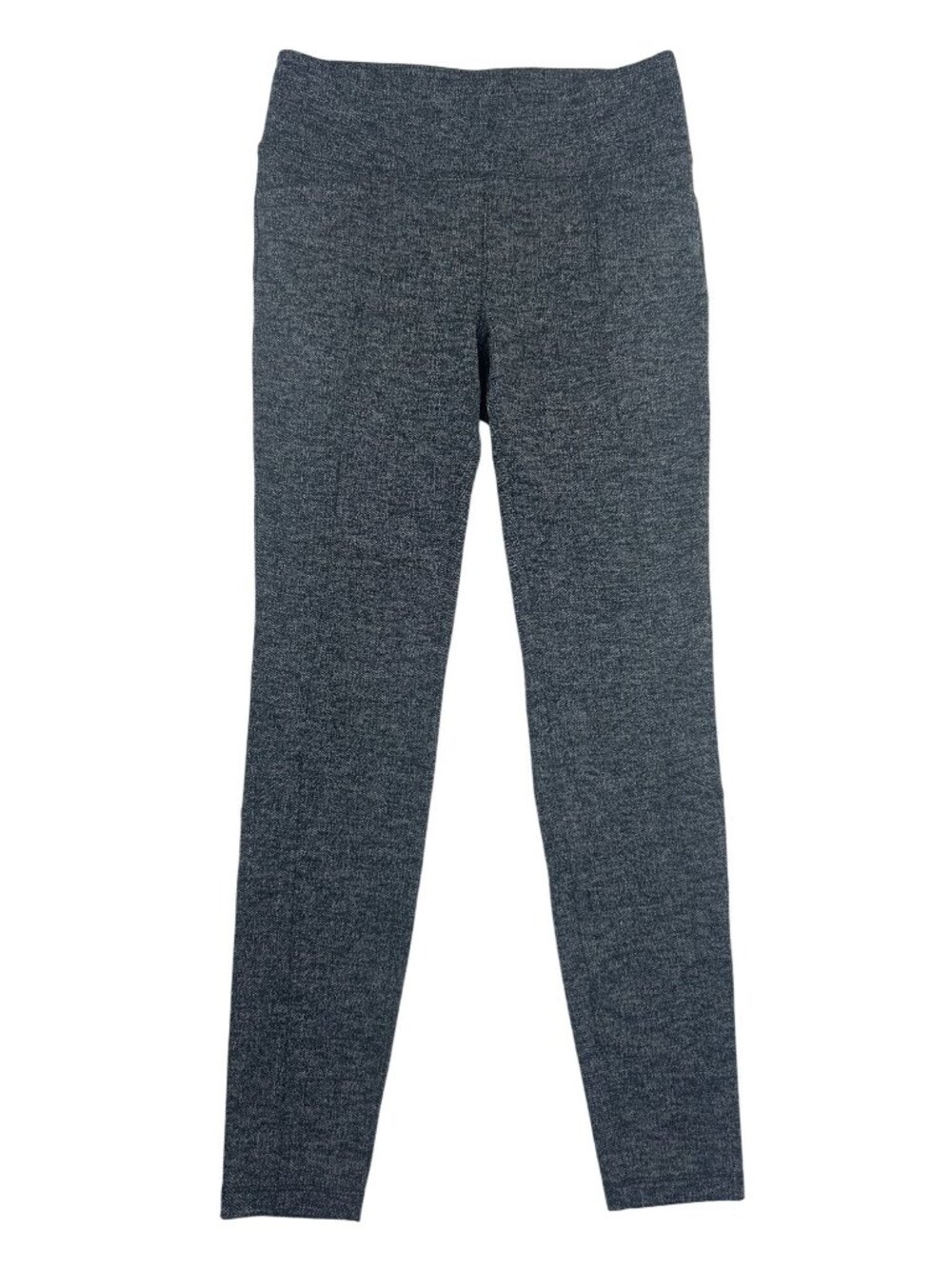 Athleta Women's M Gray Herringbone Leggings Pockets Office Work Stretch Pants